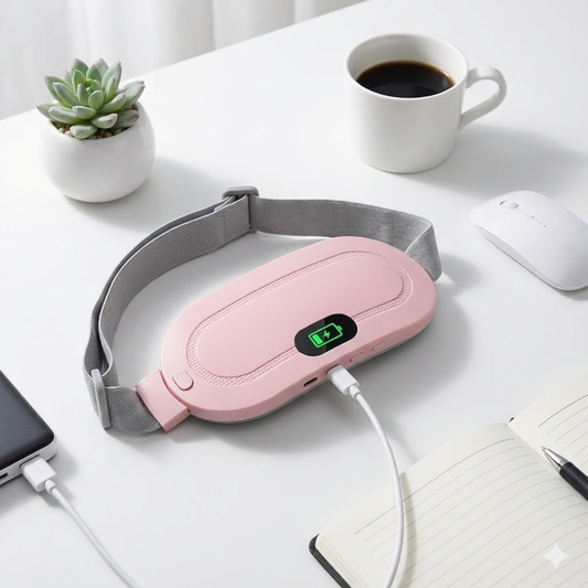 Aura Relief Period Pain Relief Device|Heat Therapy + Massage • Drug-Free • Invisible Under Clothes