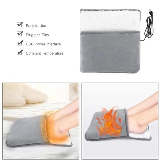 USB Electric Feet Warmer - Portable Heat Therapy for Comfort